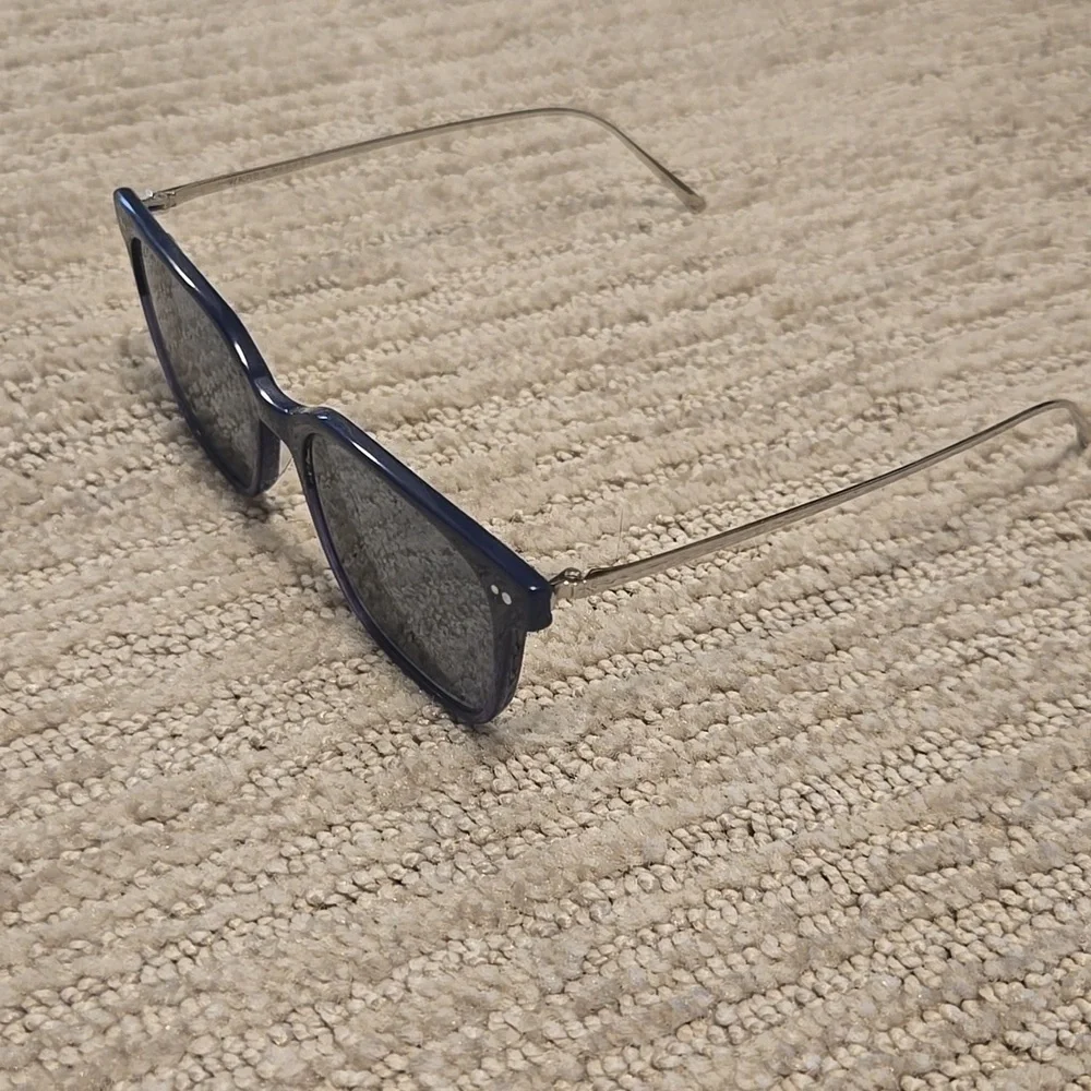 Warby Parker Caleb M 2124 Sunglasses- Midnight Fade Silver
